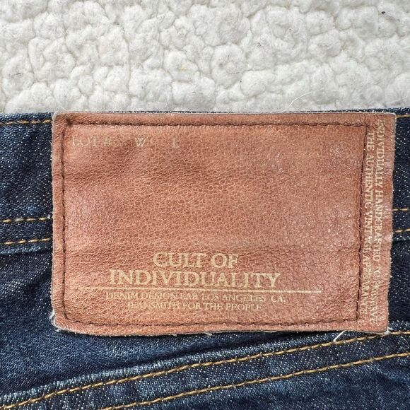 Cult of Individuality Selvedge Rocker Slim Fit Jeans 32x33 Japanese Denim USA - Picture 9 of 16
